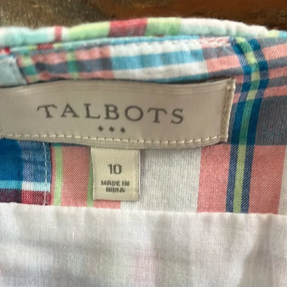 Talbots swatch plaid skirt Size 10